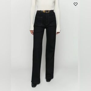 Reformation Alyssa High Rise Wide Leg Long Jeans